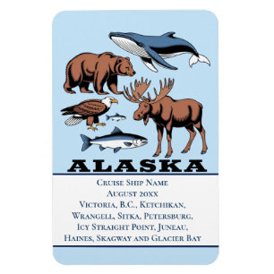 Magnet Flexible Croisière en cabine pour la faune de l'Alaska