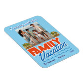 Magnet Flexible Croisière en famille Blue Tropical Personnaliser (Côté Droit)