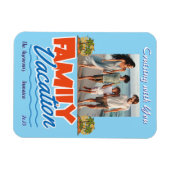 Magnet Flexible Croisière en famille Blue Tropical Personnaliser (Horizontal)