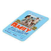 Magnet Flexible Croisière en famille Blue Tropical Personnaliser (Côté Gauche)
