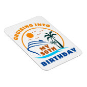 Magnet Flexible Croisière en mon bateau de 50e anniversaire (Côté Droit)