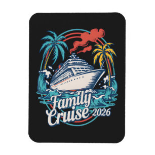 Magnet Flexible Croisière familiale Vacances d'été à la plage 2026