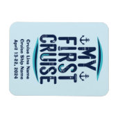 Magnet Flexible Croisière Vacances Ma première croisière personnal (Horizontal)