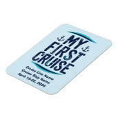 Magnet Flexible Croisière Vacances Ma première croisière personnal (Côté Gauche)