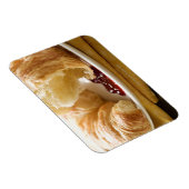 Magnet Flexible Croissant avec confiture dans l'assiette (Côté Droit)