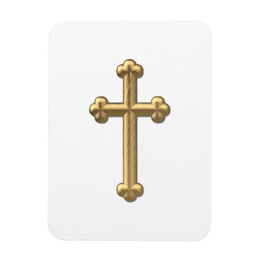 Magnet Flexible Croix "3-D" en or 2 (Vertical)