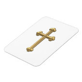 Magnet Flexible Croix "3-D" en or 2 (Côté Gauche)