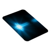 Magnet Flexible Croix chrétienne en lumière bleue (Côté Droit)