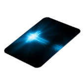 Magnet Flexible Croix chrétienne en lumière bleue (Côté Gauche)