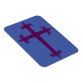 Magnet Flexible Croix chrétienne pourpre (Côté Droit)