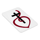 Magnet Flexible Croix chrétienne simple (Côté Droit)