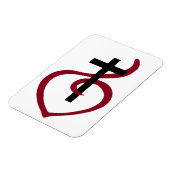 Magnet Flexible Croix chrétienne simple (Côté Gauche)