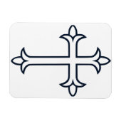 Magnet Flexible Croix chrétienne typique (Horizontal)