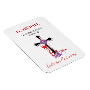 Magnet Flexible Croix de noir d'anniversaire de classification de