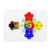 Magnet Flexible Croix franc-maçonnique (Horizontal)