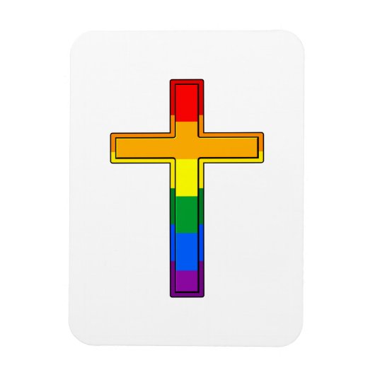 Magnet Flexible Croix gay (Vertical)