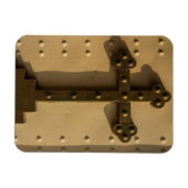 Magnet Flexible Croix religieuse chrétienne, Irak (Horizontal)