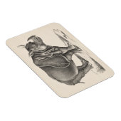 Magnet Flexible Croquis Brodtmann Rhinoceros (Côté Droit)