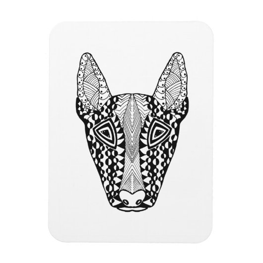 Magnet Flexible Croquis Bull Terrier (Vertical)