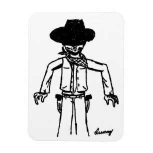 Magnet Flexible Croquis Cowboy Aimant flexible
