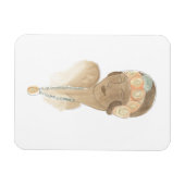 Magnet Flexible Croquis de mode Flapper - Femme avec pièce à cheve (Horizontal)