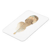 Magnet Flexible Croquis de mode Flapper - Femme avec pièce à cheve (Côté Gauche)