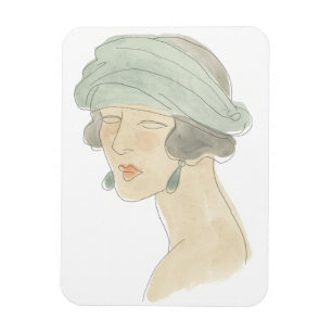 Magnet Flexible Croquis de mode Flapper - Portrait
