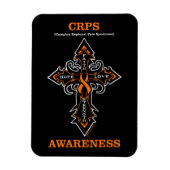 Magnet Flexible Cross/Awareness...CRPS (Vertical)