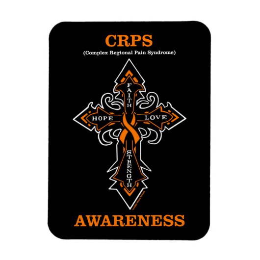 Magnet Flexible Cross/Awareness...CRPS (Vertical)