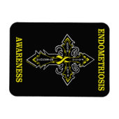 Magnet Flexible Cross/Awareness...Endometriose (Horizontal)