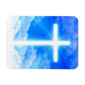 Magnet Flexible Cross of Light Jesus Christ Customizable Christian (Horizontal)