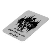 Magnet Flexible Croyez en vous-même Inspiration Citation Big Foot (Côté Gauche)