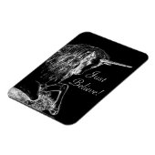 Magnet Flexible Croyez juste Unicorn (Côté Gauche)