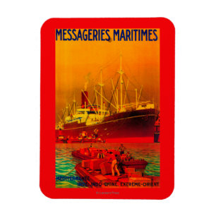 Magnet Flexible Cru PosterEurope de Messageries Maritimes