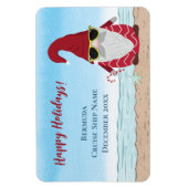 Magnet Flexible Cruise Island Beach Noël Gnome Cabine (Vertical)