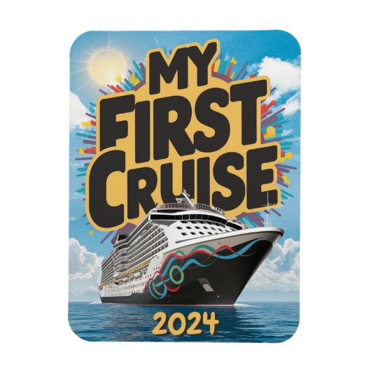 Magnet Flexible Cruise Ship My First Cruise Custom (Vertical)
