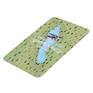 Magnet Flexible Crummock Water, carte de la région des lacs affich
