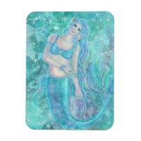 Crystal Mermaid rêve par Renee Lavoie Carte Postal