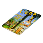 Magnet Flexible Cuba île de vacances des tropiques poster de voyag (Côté Gauche)