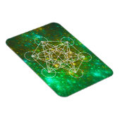 Magnet Flexible Cube de Metatron, Géométrie Sacrée, Symbole Spirit (Côté Droit)