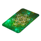 Magnet Flexible Cube de Metatron, Géométrie Sacrée, Symbole Spirit (Côté Gauche)