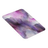Magnet Flexible cubisme transparent violet art abstrait (Côté Droit)