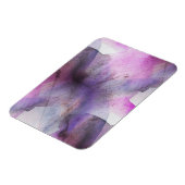 Magnet Flexible cubisme transparent violet art abstrait (Côté Gauche)