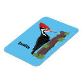 Magnet Flexible Cue drôle Pileated woodpecker dessin d'illustratio (Côté Gauche)