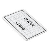 Magnet Flexible Cuisine ferme propre et sale (Côté Droit)