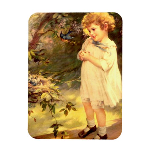 Magnet Flexible Cuisine victorienne avec oiseaux (Vertical)