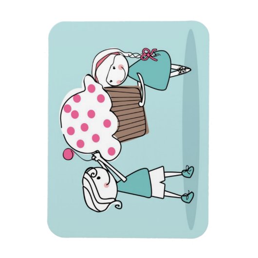 Magnet Flexible Cupcake Love (Vertical)