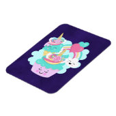 Magnet Flexible Cupcake mignonne et crème glacée joyeuse (Côté Gauche)