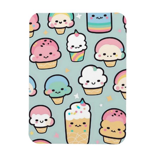 Magnet Flexible Cupcakes et Crème Glacée (Vertical)