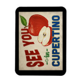 Magnet Flexible Cupertino California Apple - Vintage voyage (Vertical)